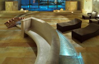 Spa special applications with natural stones